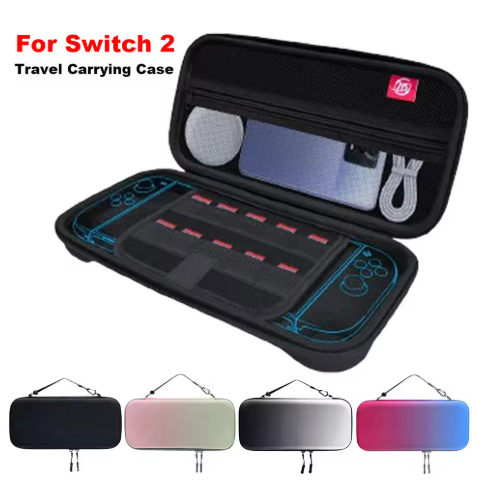 Gaming Console Nintendo Switch 2 - Switch 2 ゲーム機用ポータブルトラベルキャリングケース ハードシェル収納バッグ ゲームアクセサリー キャリーハンドル付き