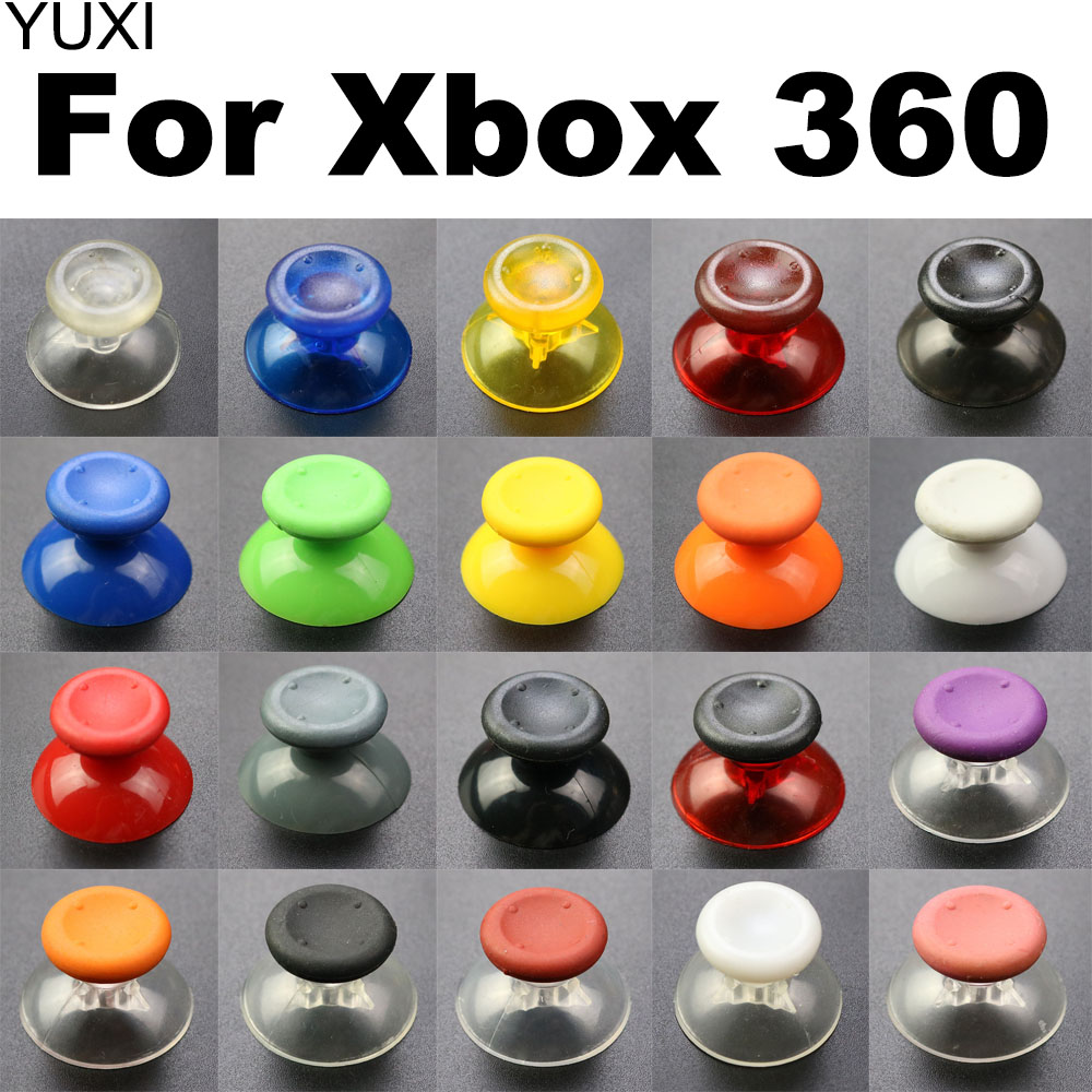Thumb Grip Joystick - Xbox 360、サムスティックボタン、グリップキャップ、ゲームパッドコントローラー、交換用アクセサリー用の3Dアナログコントローラー、2個