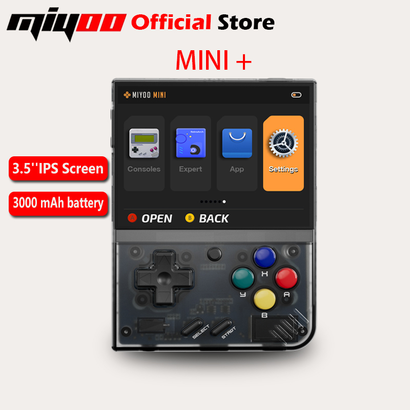 Gaming Console Handheld Retro - MIYOO ミニプラスポータブルレトロハンドヘルドゲームコンソール 3.5 インチ IPS HD