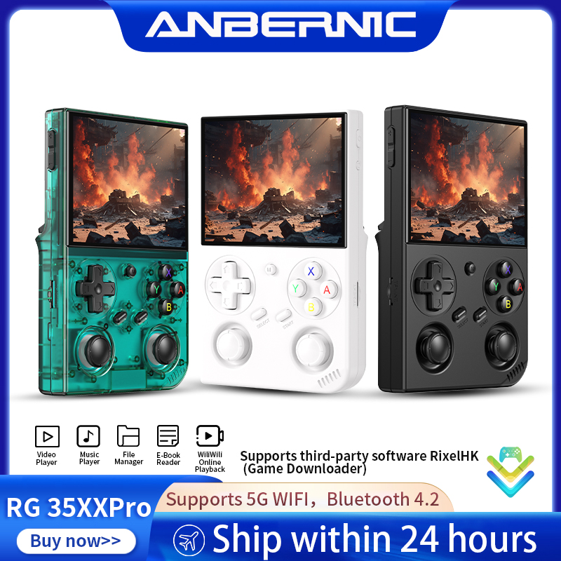 Gaming Console X6 - Anbernic RG35XXPro レトロハンドヘルドゲーム機 RG35XX Pro ゲーミングプレイヤー