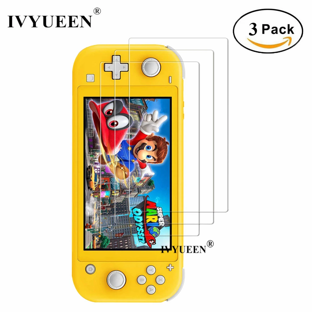 Nintendo Console Switch Lite - Ivyueen-Nintendo Switch用強化ガラススクリーンプロテクター,傷防止,NS Lite用保護フィルム,ミニコンソール,スキンカバー,3個