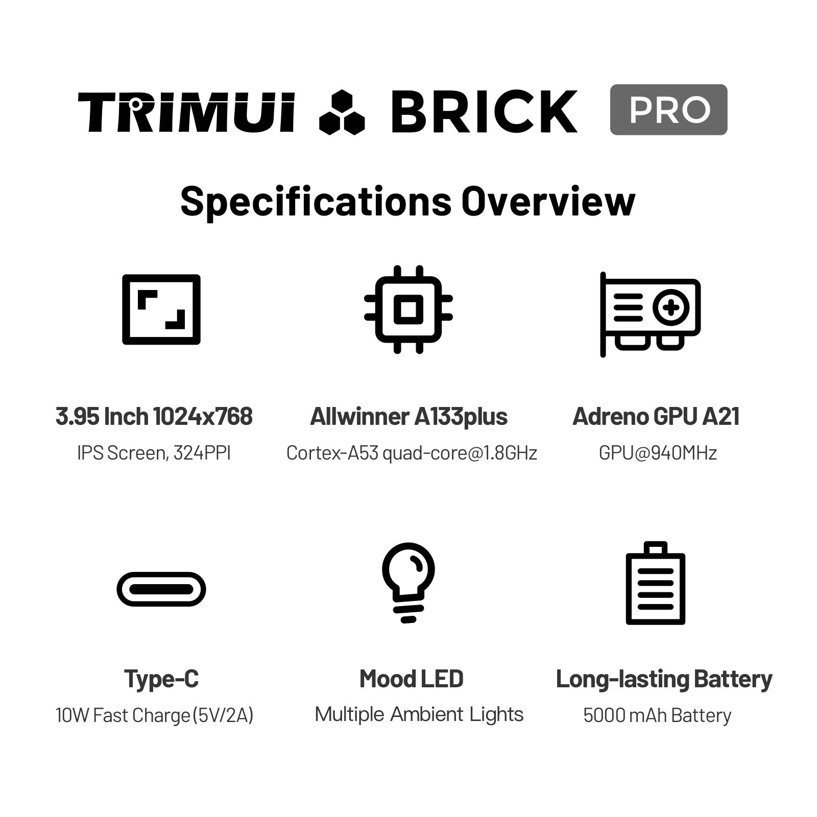 TRIMUI Brick Pro TG4040 レトロハンド - Gaming Console Handheld Retro のレビューと価格