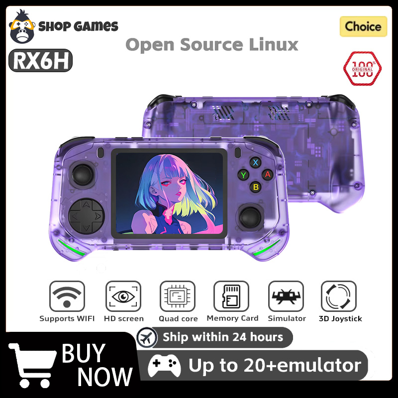 RX6H レトロハンドヘルドゲームコンソール Linux シ - Gaming Console X6 のレビューと価格