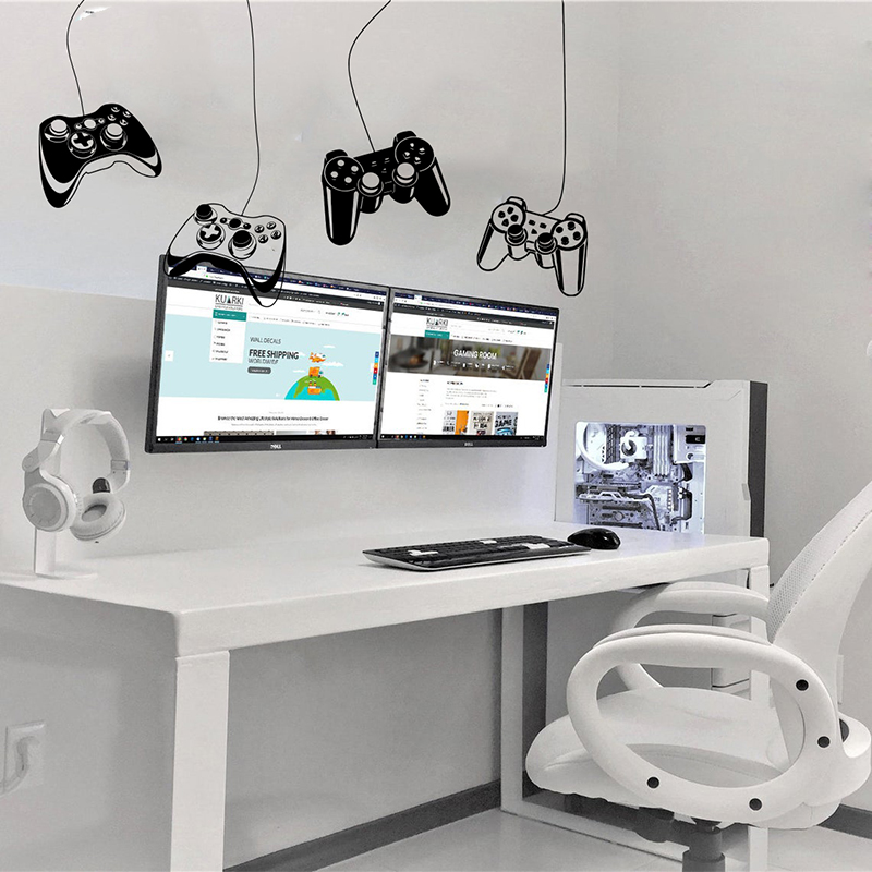 4 個ゲームコントローラーウォールステッカープレイルーム P - Gaming Console Wallpaper のレビューと価格