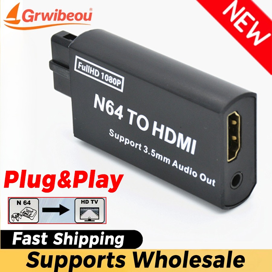 Grwibeou 1080P N64 to HDMI 互換コ - Gaming Console Nintendo のレビューと価格