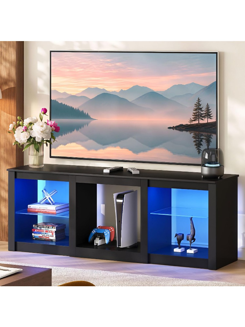 LEDテレビスタンド 58インチ エンターテインメントセンタ - Gaming Console Room のレビューと価格