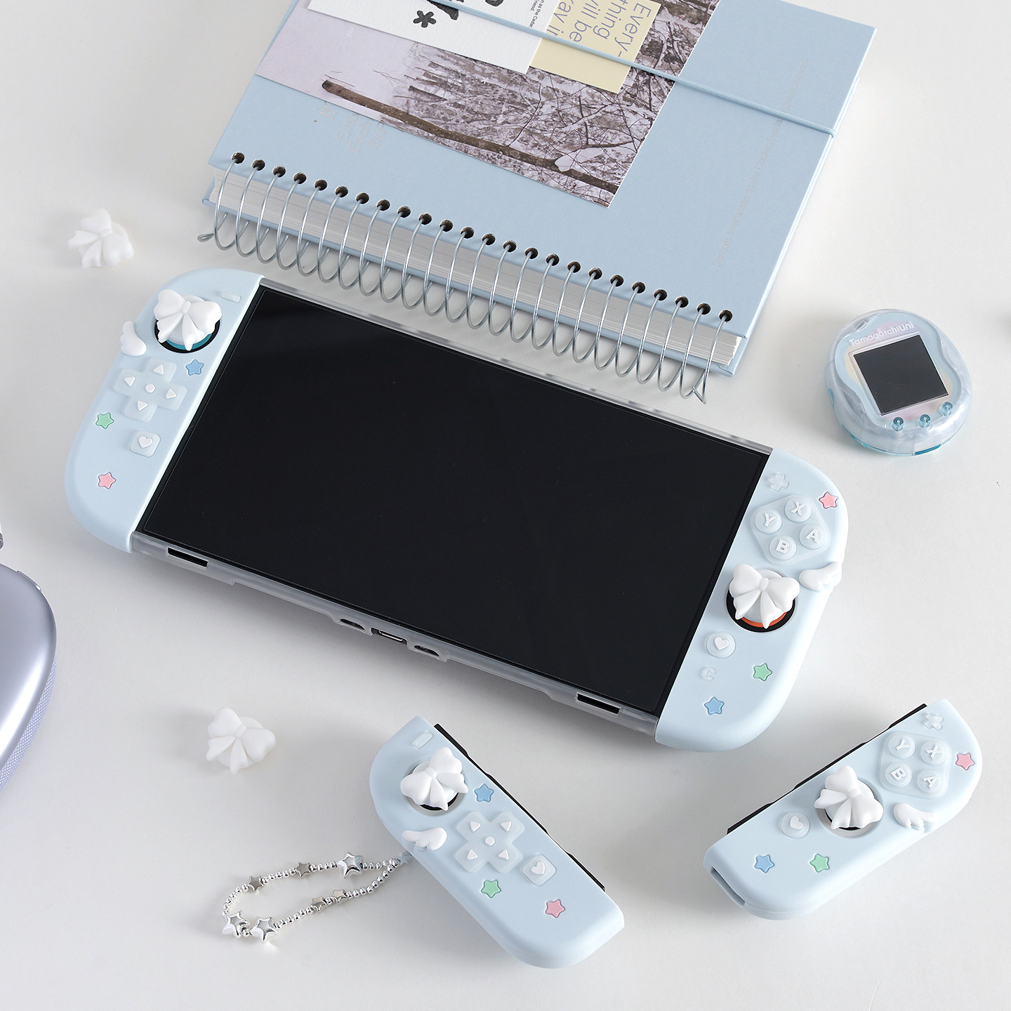 オリジナル保護ケーススイッチ 2 Oled Ns スターボウ - Thumb Grip Joystick のレビューと価格
