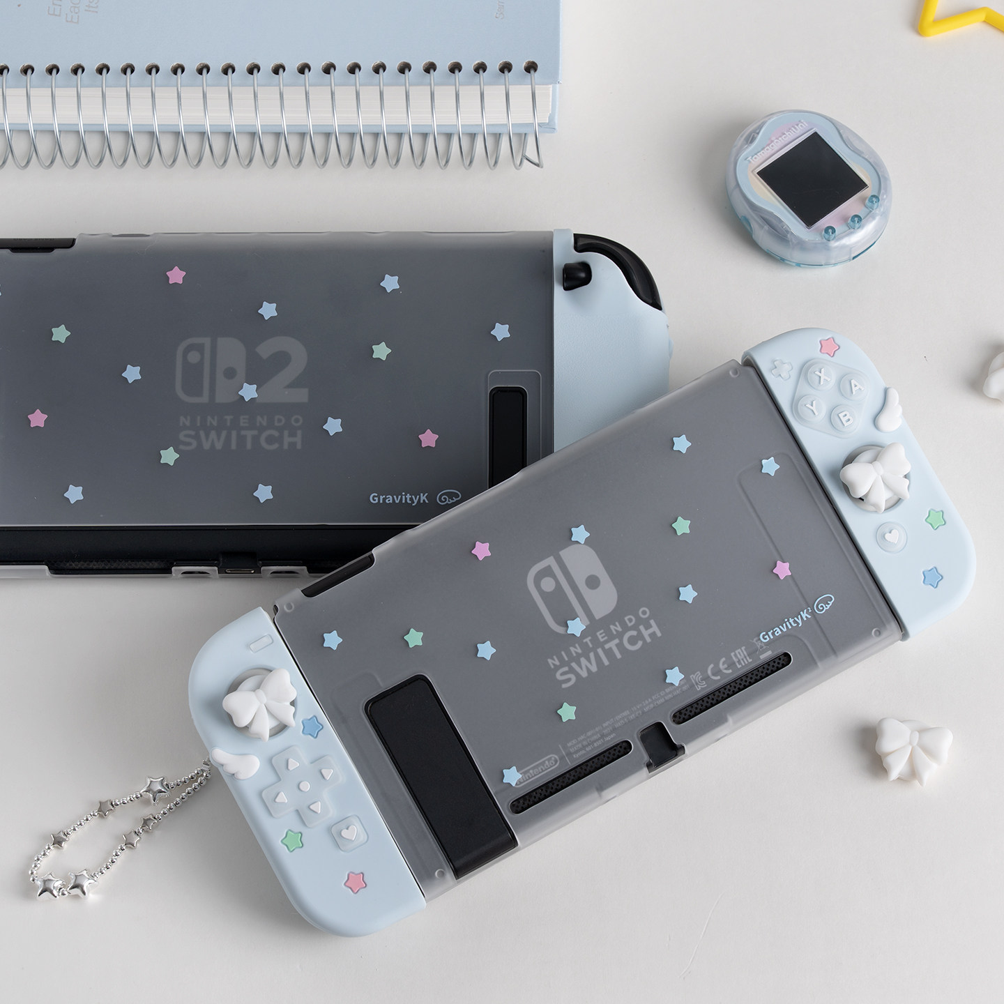 オリジナル保護ケーススイッチ 2 Oled Ns スターボウ - Thumb Grip Joystick のレビューと価格