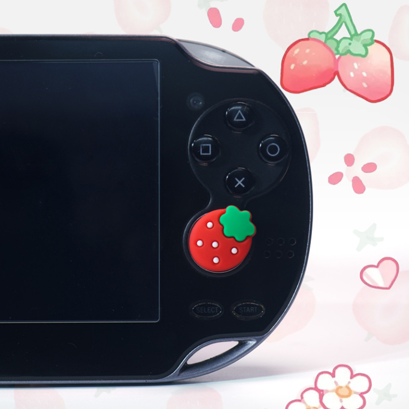 4 個イチゴソフト親指スティックグリップキャップジョイスティ - Thumb Grip Joystick のレビューと価格