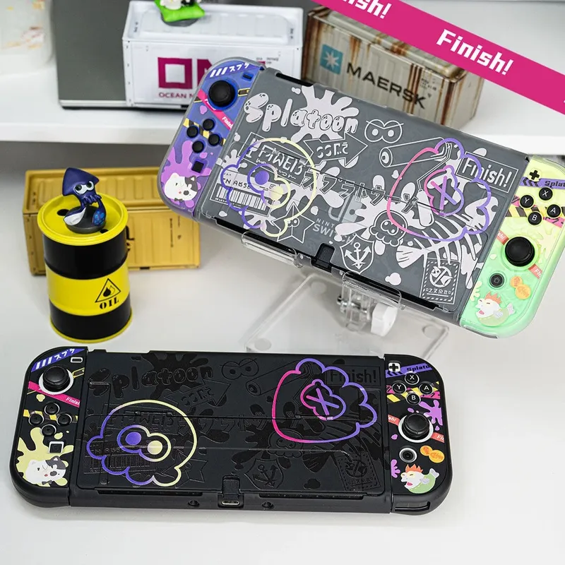 アニメスイッチ保護ケース任天堂スイッチ 2/Oled スプリ - Gaming Console Nintendo のレビューと価格