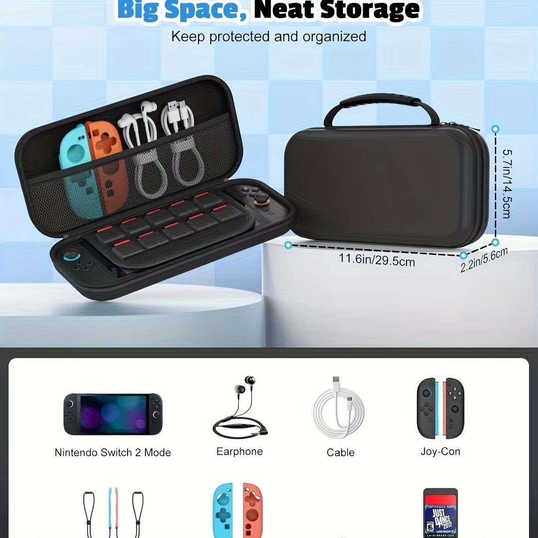 Switch 2用キャリングケース、大容量ストレージを備えた - Gaming Console Nintendo Switch 2 のレビューと価格