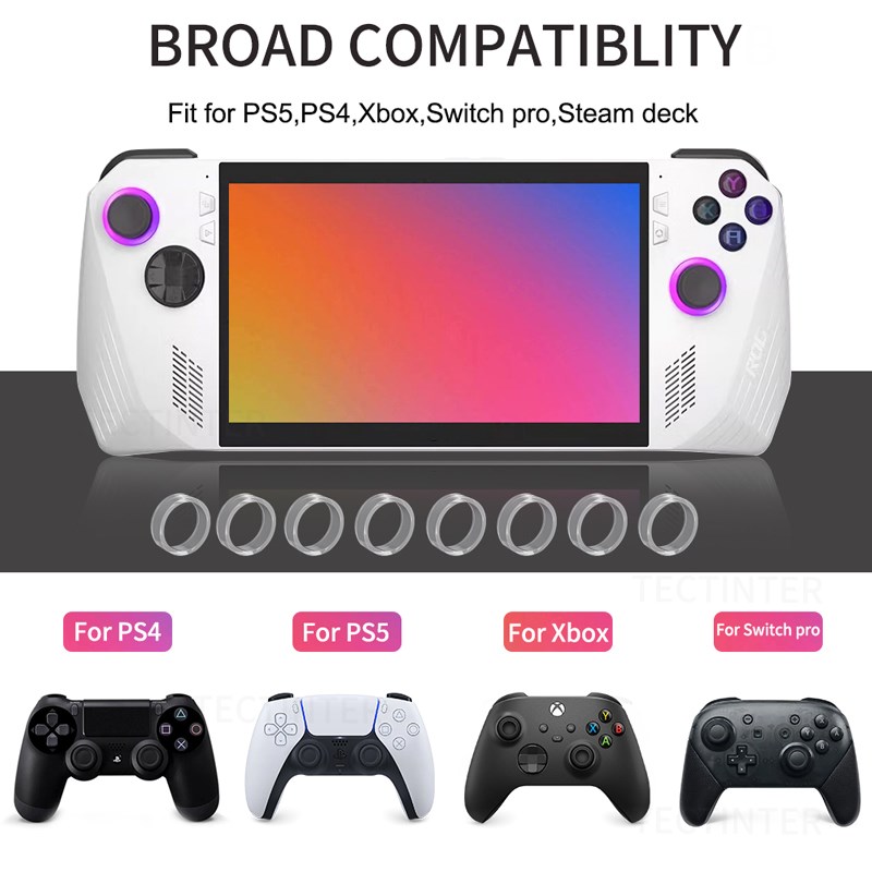 8 個の弾性保護ジョイスティックゴムリング PS5/PS4/ - Gaming Console Best のレビューと価格