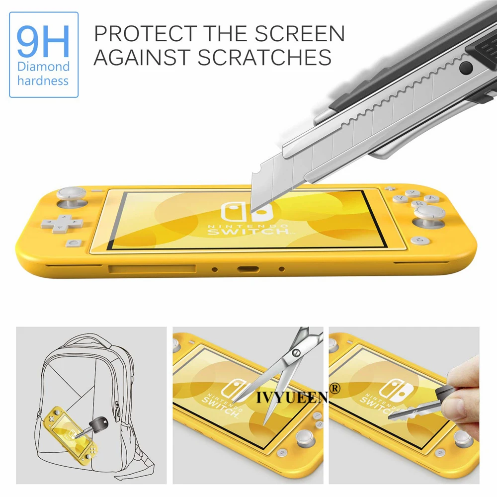Ivyueen-Nintendo Switch用強化ガラスス - Nintendo Console Switch Lite のレビューと価格